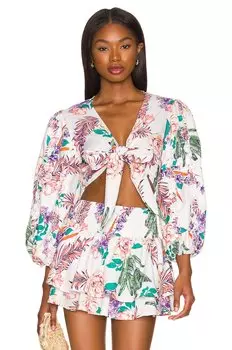 Топ Agua Bendita x REVOLVE Okzana, цвет White Floral