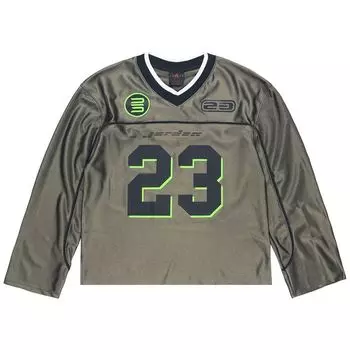 Топ Air Jordan Long-Sleeve Jersey Top 'Medium Olive', зеленый