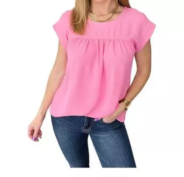 Топ Airflow Babydoll в цвете Pink Cosmos ANDREE BY UNIT