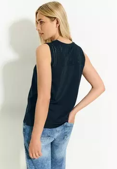 Топ AJOUR Cecil, темно-синий