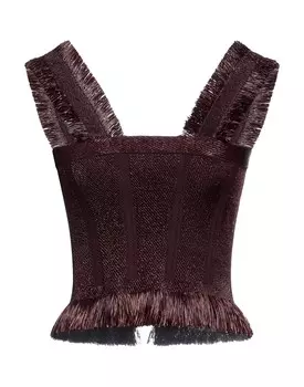 Топ Alaa, темно-коричневый