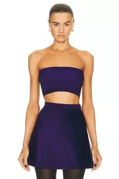 Топ Alaa Velvet Bandeau, индиго