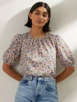 Топ Albaray Pretty Paisley с пышными рукавами. Мульти