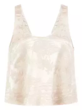 Топ Alea с вышивкой Marie Oliver, нейтральный