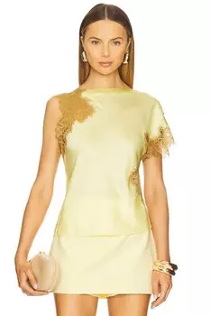 Топ Alessia A.L.C., light canary & beige