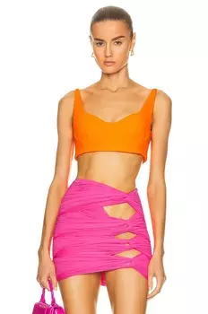 Топ Alex Perry Bren Cup Crop, цвет Fluro Orange