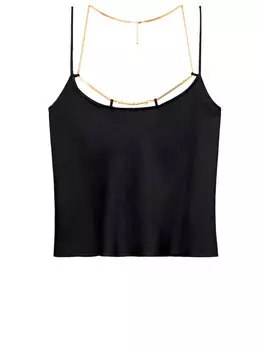 Топ Alexander Wang Silk charmeuse, черный