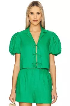 Топ Ali от Yumi Kim, green linen