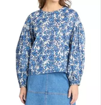 Топ Alice в морском синем/белом цвете Multi Tanya Taylor