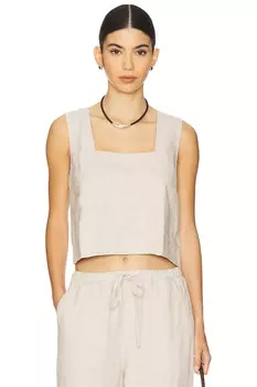 Топ Alira Rails, heathered flax