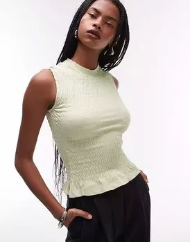 Топ Allsaints ode tank in jade green