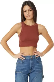 Топ AllSaints Rina Cropped Tank, цвет Brunette Brown