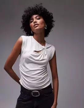 Топ Allsaints Robin Top кремового цвета с гарденией