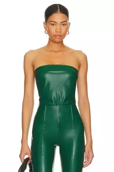 Топ Amanda Uprichard Callie Tube, зеленый