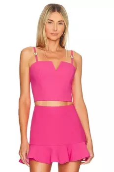 Топ Amanda Uprichard Fable, цвет Cerise