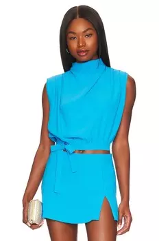 Топ Amanda Uprichard Justin, цвет Blue Jay