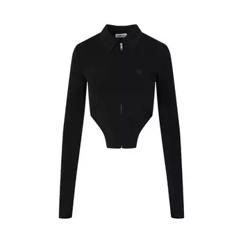 Топ Ambush Zip Up Cropped Top, черный