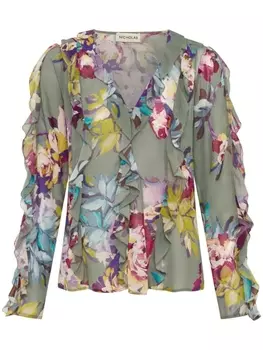 Топ Amira с оборками Nicholas, зеленый