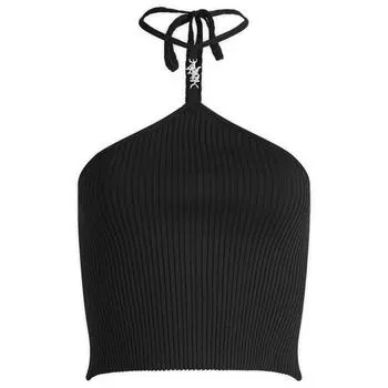 Топ Amiri Stacked Halter Top, черный