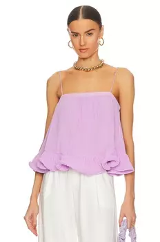 Топ AMUR Kersten Pleated, цвет Lilac Petal