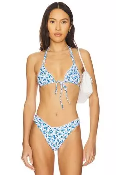 Топ Amy Tularosa, blue ditsy floral
