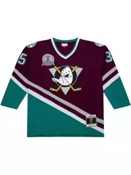 Топ Anaheim Ducks 2002/03 Jean-Sebastien Giguere Power Play Mitchell & Ness, фиолетовый