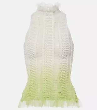 Топ Angel с воротником-халтер Roberta Einer, белый