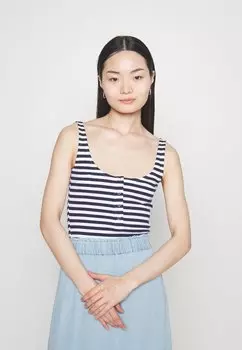 Топ Anna Field, белый/синий