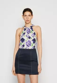 Топ Anna Field, белый/синий