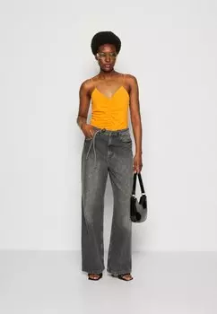 Топ Anna Field, черный/оранжевый