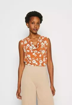 Топ Anna Field, коричневый/белый