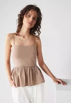 Топ Anna Field, серо-коричневый