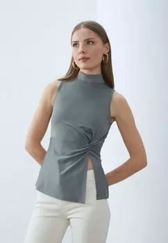 Топ Anna Field, сине-серый