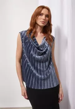 Топ Anna Field, сине-серый