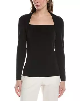 Топ Anne Klein Portrait Neck, черный
