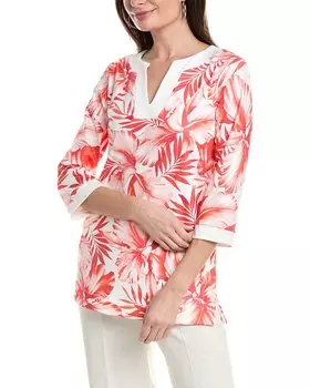 Топ Anne Klein с вырезом «лодочка», белый