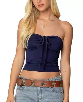 Топ Annelise без бретелек Edikted, синий