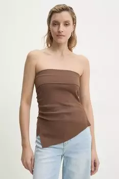 Топ Answear.Lab, коричневый