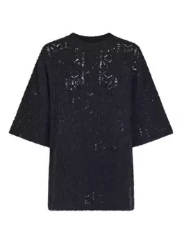 Топ Antila с короткими рукавами LouLou de Saison, черный