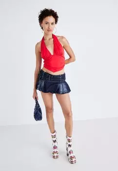 Топ Ari Halter BDG Urban Outfitters, красный