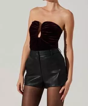 Топ Arista Sweetheart Velvet в сливовом цвете ASTR, цвет plum