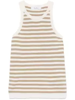 Топ Arnes без рукавов MAX MARA, нейтральный