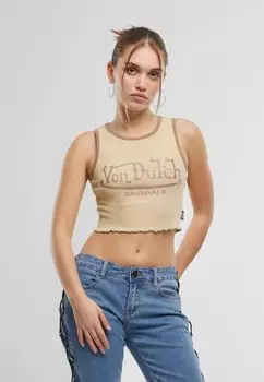 Топ ASHLEY Von Dutch, бежевый