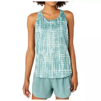 Топ Asics Road All Over Print Tank, цвет Light Celadon