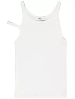 Топ асимметричного кроя Laneus, белый