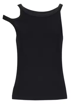 Топ асимметричного кроя Laneus, черный