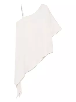 Топ асимметричного кроя Peserico, нейтральный