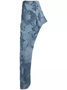 Топ асимметричного кроя с цветочным узором ETRO, синий