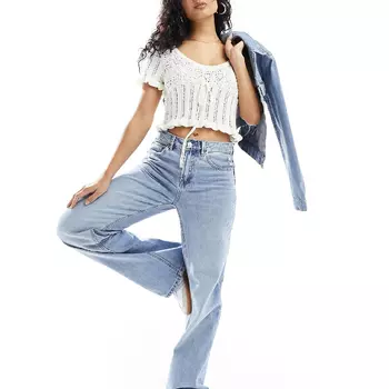 Топ Asos Design Knitted In Open Stitch, белый