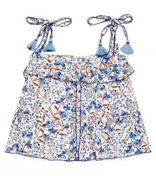 Топ Astra с цветочным принтом Poupette St Barth, разноцветный